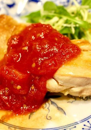 チキンのトマトソースがけ-レシピのメイン写真