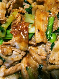 豚バラと小松菜の味噌炒め-レシピのメイン写真