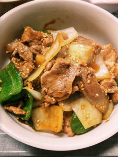 豚肉ピーマン甜面醤&オイスター炒め-レシピのメイン写真
