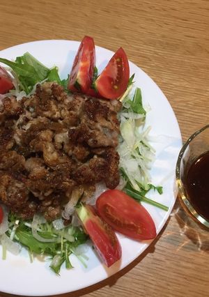 カリカリ豚肉の梅ソース掛け-レシピのメイン写真