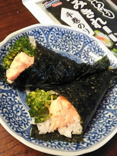 サーモンディップとブロッコリー手巻寿司-レシピのメイン写真