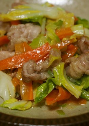 豚肉と春キャベツのネギ塩炒め-レシピのメイン写真