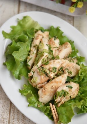 鶏むね肉のねぎ塩ダレ【作りおき】-レシピのメイン写真
