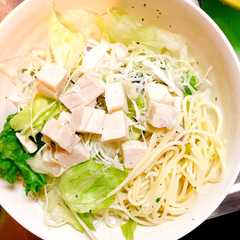 チキンとレタスのパスタサラダ-レシピのメイン写真