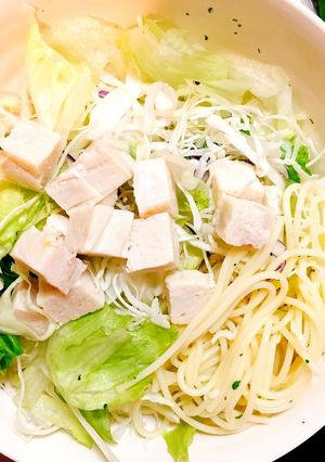 チキンとレタスのパスタサラダ-レシピのメイン写真