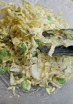 キャベツと枝豆付け合わせサラダ-レシピのメイン写真