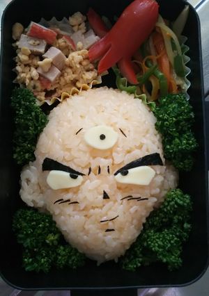 旦那⭐キャラ弁 天津飯-レシピのメイン写真