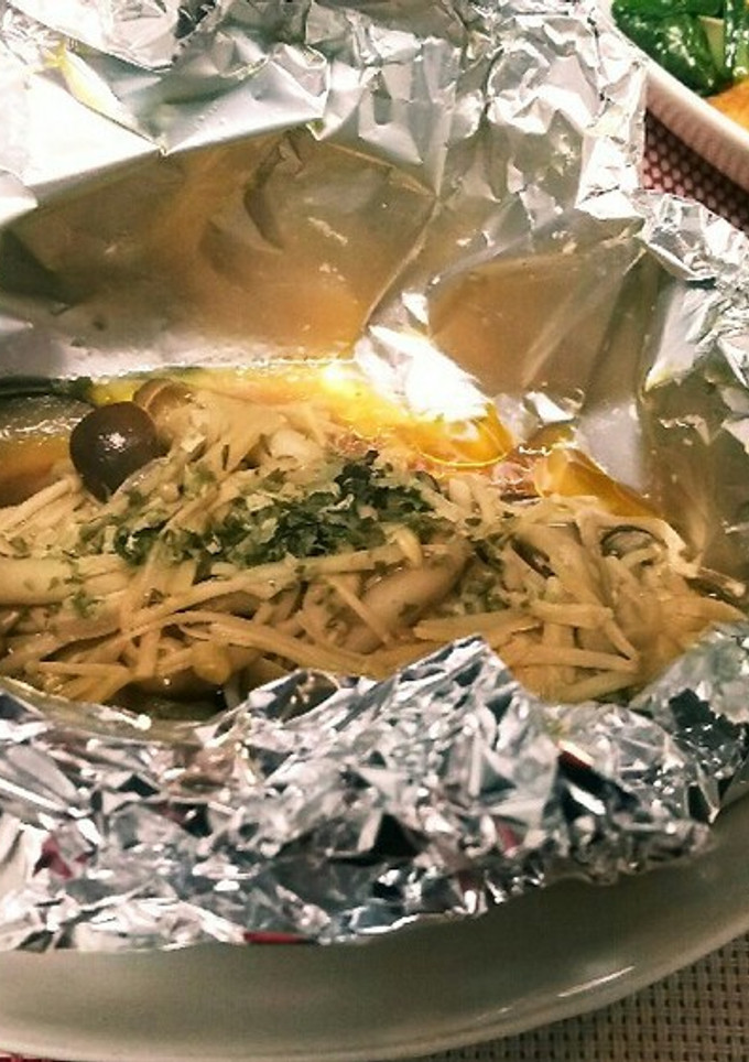 たらときのこのバターしょうゆホイル焼き-レシピのメイン写真
