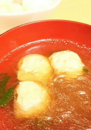 ○肉団子と春雨のスープ♪-レシピのメイン写真