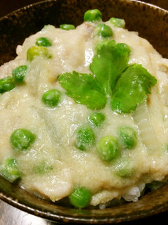 豌豆と卯の花どん-レシピのメイン写真
