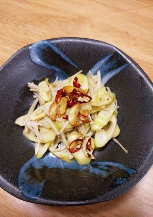 簡単♪古参竹とえのきのペペロンチーノ♥-レシピのメイン写真