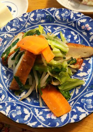 春キャベツとさつま揚げの塩麹炒め-レシピのメイン写真