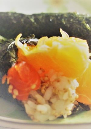 サーモンと柑橘のサッパリ手巻き寿司-レシピのメイン写真