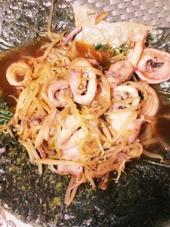 簡単・もやしとイカの焼肉のタレ炒め-レシピのメイン写真
