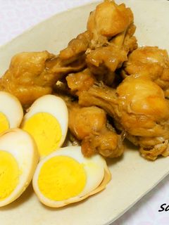 圧力鍋で!鶏手羽元と卵のお酢さっぱり煮-レシピのメイン写真