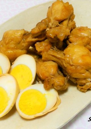 圧力鍋で！鶏手羽元と卵のお酢さっぱり煮-レシピのメイン写真