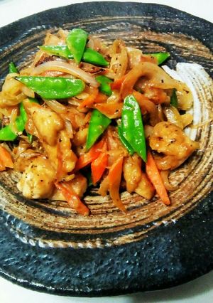 鶏ももの醤油マスタード炒め-レシピのメイン写真