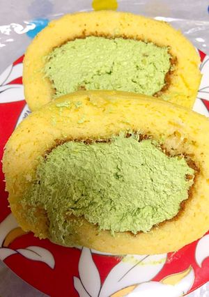 簡単な抹茶ロールケーキ-レシピのメイン写真