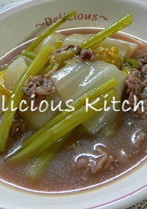 圧力鍋★カブと牛肉のトロトロ煮-レシピのメイン写真