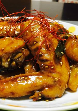 止まらない！手羽先とじゃがいもの照り煮♪-レシピのメイン写真