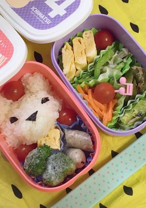 しろくま？弁当-レシピのメイン写真