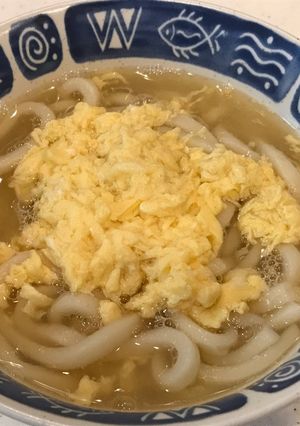 ふわふわ卵、温うどん！-レシピのメイン写真