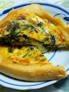 朝食に☆ほうれん草のパンキッシュ-レシピのメイン写真