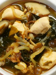 簡単和食♪鶏ささみとワカメ*もやしの煮物-レシピのメイン写真
