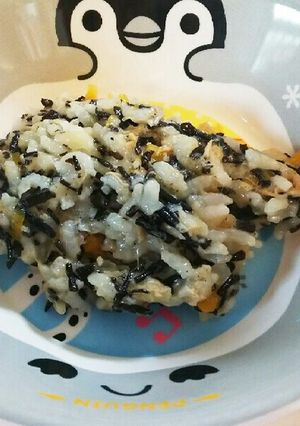 離乳食！ひじきとツナと人参玉ねぎの軟飯-レシピのメイン写真