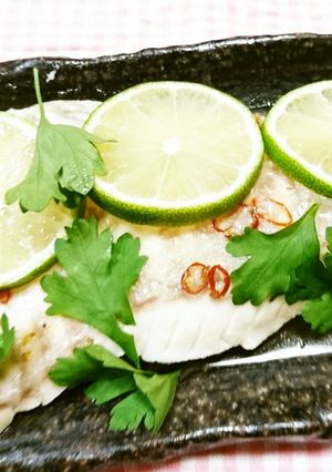 プラーヌンマナーオ白身魚のライム風味蒸し-レシピのメイン写真