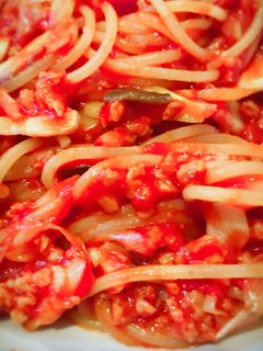 大豆のお肉でトマトミートパスタ-レシピのメイン写真