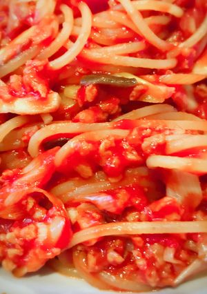大豆のお肉でトマトミートパスタ-レシピのメイン写真