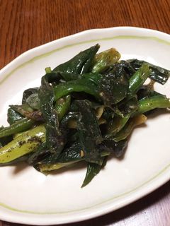新タマネギの葉のみそ炒め-レシピのメイン写真