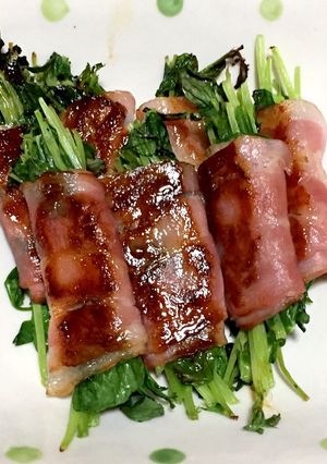 豆苗のベーコン巻き-レシピのメイン写真