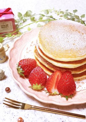 北海道パンケーキミックスでパンケーキ♪-レシピのメイン写真