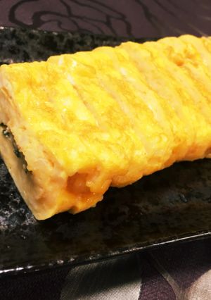 大葉と明太子チーズのふわふわ卵焼き-レシピのメイン写真