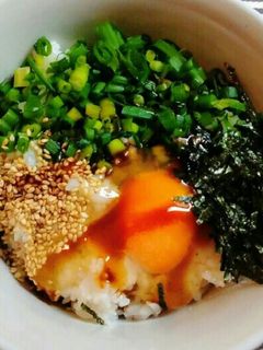 ソースで食べる卵かけ御飯☆お好み焼き風味-レシピのメイン写真