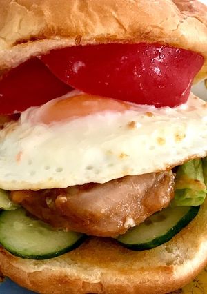 チキンバーガー☆みそマヨ味-レシピのメイン写真
