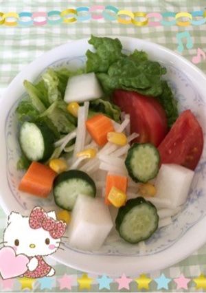 野菜サラダ〜(o˘◡˘o)♡-レシピのメイン写真