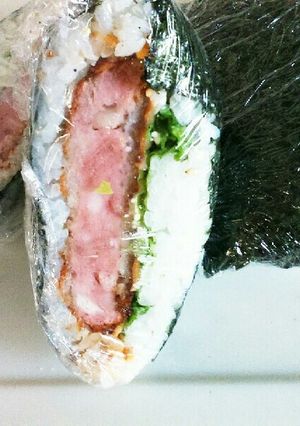 ハムカツののり巻き（おにぎらず？）-レシピのメイン写真