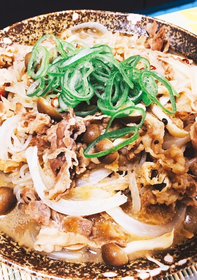 たまねぎポン酢のさっぱりすき焼き風炒め-レシピのメイン写真