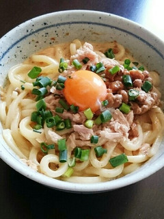 冷凍うどんで~ツナ納豆ぶっかけうどん~-レシピのメイン写真