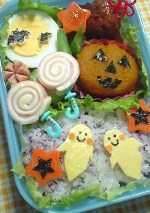 キャラ弁。ハロウィン弁当♪-レシピのメイン写真