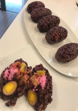 台湾・黒米のおにぎり　ヘイミィ-レシピのメイン写真
