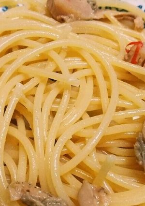 簡単⭐ホタテのアヒュージョパスタ-レシピのメイン写真