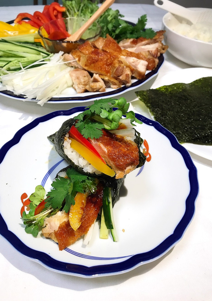 北京ダック風♪手巻き寿司-レシピのメイン写真