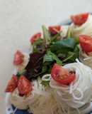 野菜もしっかりスパイシーそうめんサラダ
