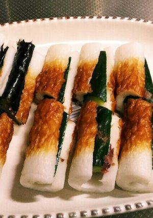簡単つまみ　竹輪+きゆうり+梅干し+鰹節-レシピのメイン写真