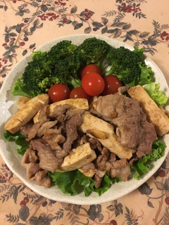 ご飯によく合う!豚こまと豆腐の甘辛炒め-レシピのメイン写真