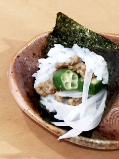 【子供大好き】カレーひき肉&オクラ手巻き-レシピのメイン写真